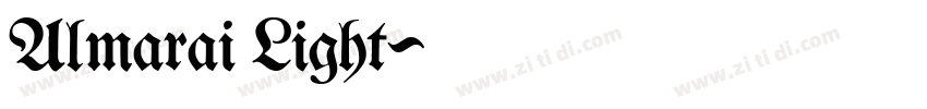 Almarai Light字体转换